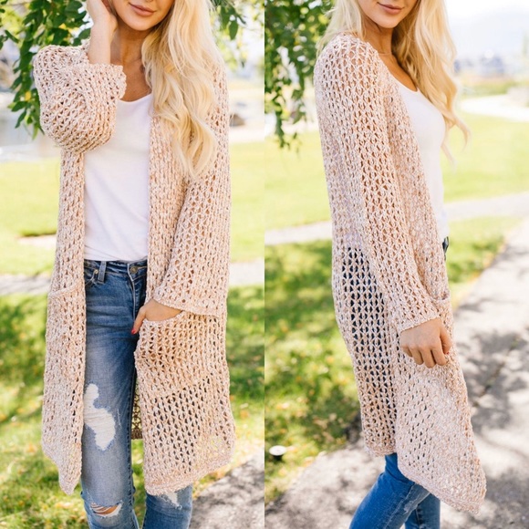 Coffee Shop Two-Tone Cardigan In Light Olive - Picture 7 of 8